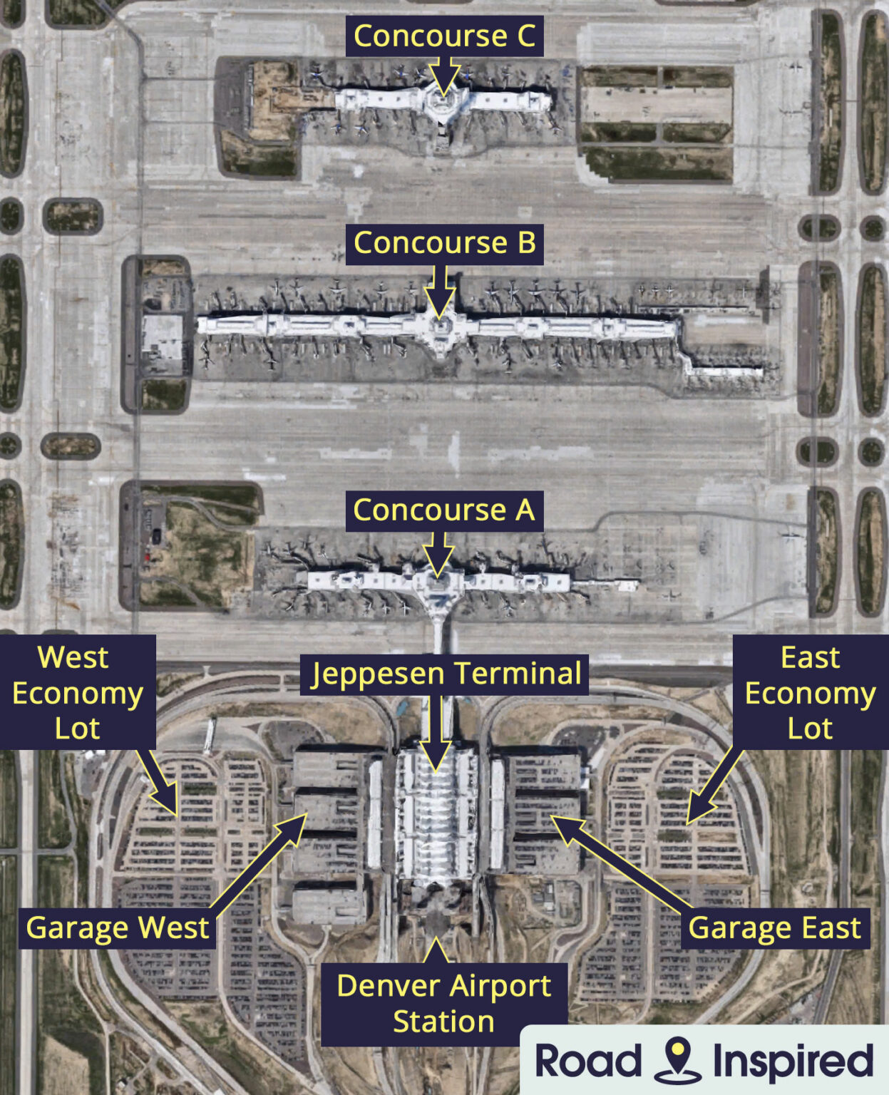 Denver International Airport Map (DEN)